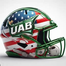 UAB Blazers Patriotic Concept Helmet