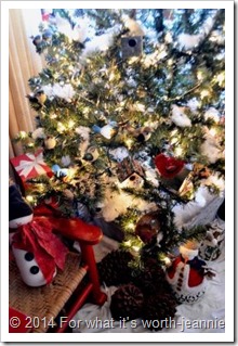 woodland bird Christmas tree