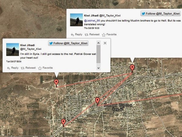 Tweet Locations Mark Taylor of NZ