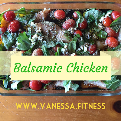 vanessa.fitness, balsamic chicken, 21 Day Fix, autumn calabrese, clean eating, chicken dinner recipe, healthy eating, low calorie