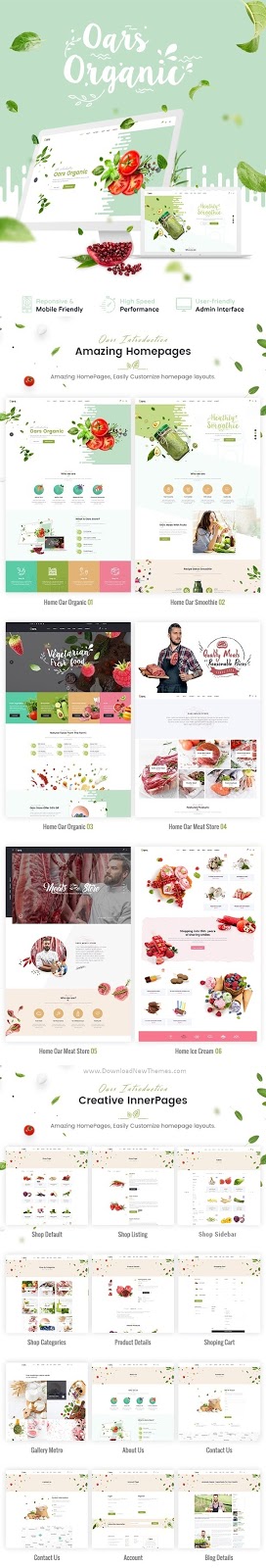 Creative Organic Store Joomla Template