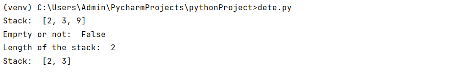 stack implementation using python, stack implementation using python lists, stack implementation