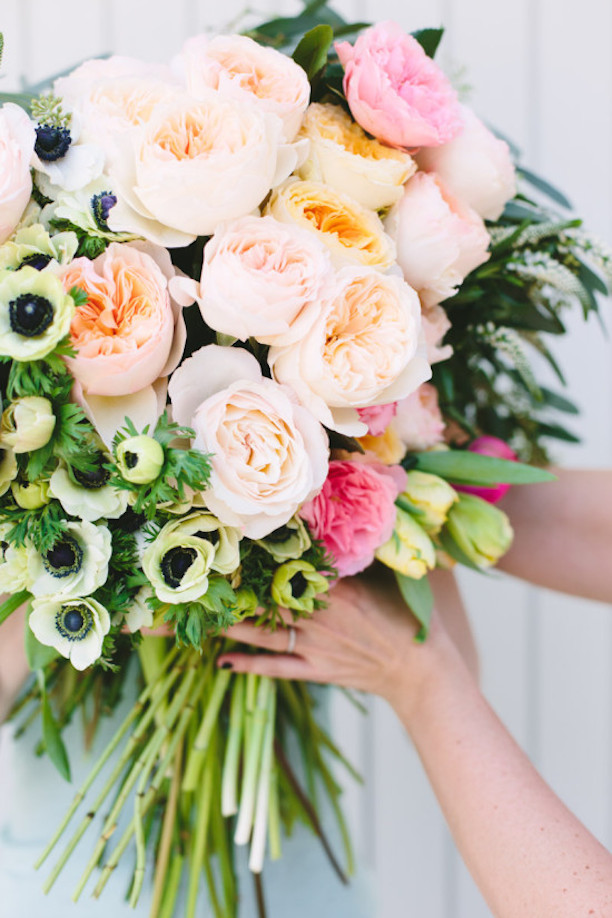 Big Blush Bouquet With Anemone Accents