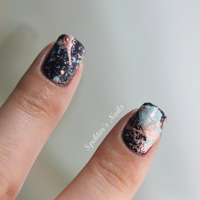 Galaxy Splatter Nails