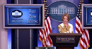 White House Press Briefing by Dana Perino 05/30/08 VIDEO, PODCAST