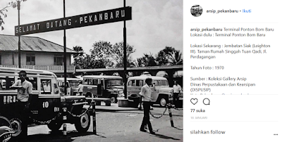 Lokasi Wisata Sejarah Kota Pekanbaru TAPAK HALTE TERMINAL LAMA BOOM BARU