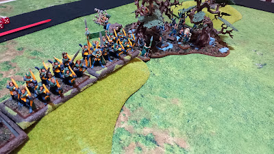 Warhammer The Old World battle report: Orcs & Goblins vs Wood Elves, 1000pts