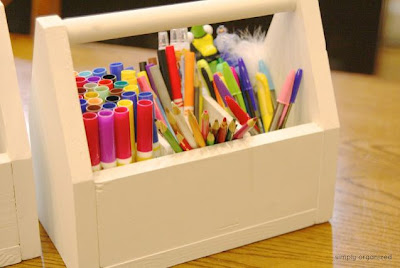 DIY Pottery Barn Inspired Kids' Art Caddy