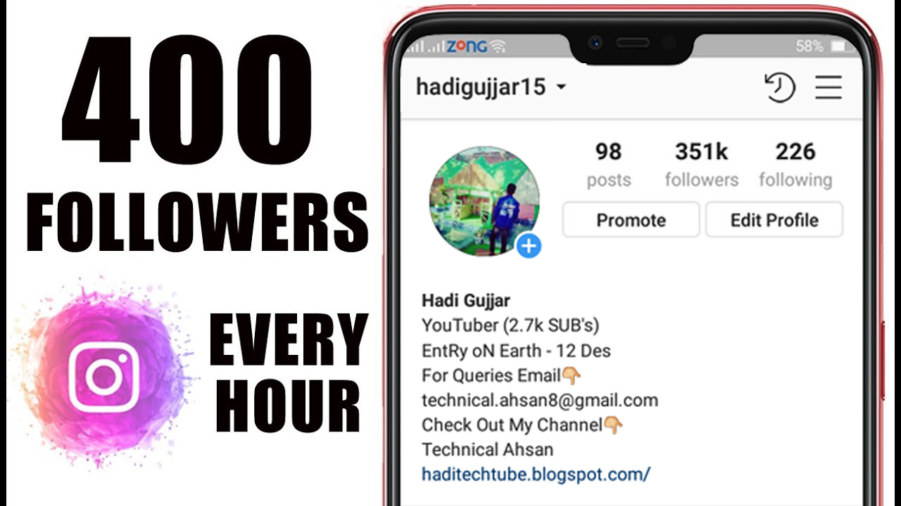 get 400 instgram followers every hour 2019 get free instagram followers 2019 technical ahsaan - instagram followers 400