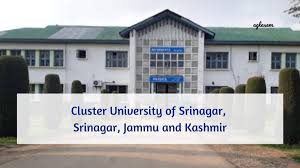 Cluster University Srinagar Notice for rescheduling of postponed papers of UG 1st Semester