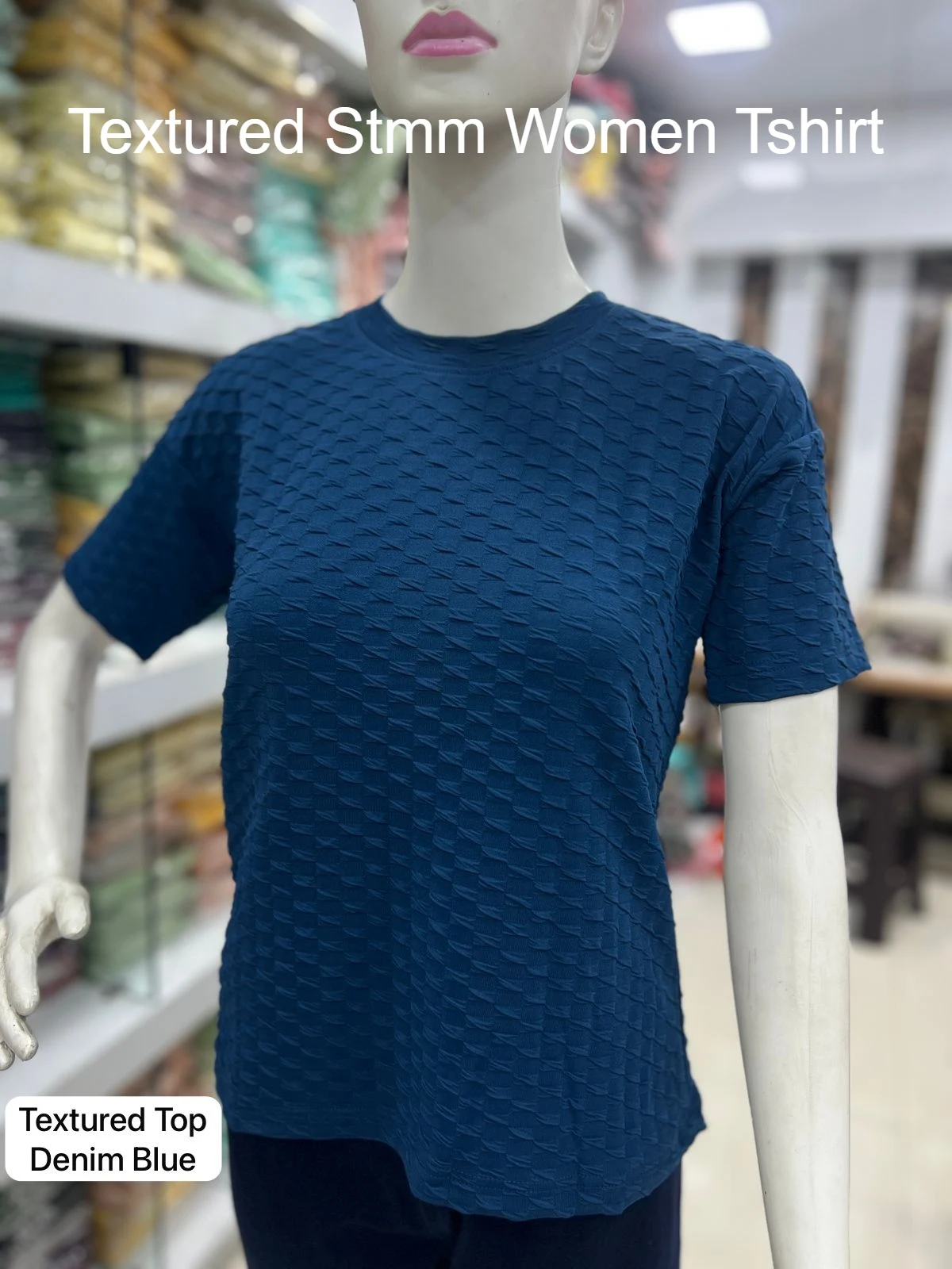 Textured Stmm Imported Women Tshirt