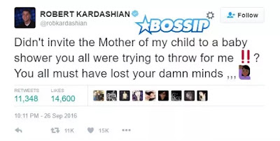 Rob Blasts The Kardashians For Throwing Baby Shower Without Inviting Blac