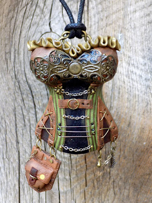 steampunk, necklace, naszyjnik, cyberpunk, goth, victorian, etsy, mixmedia