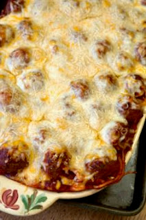 Baked Spaghetti and Meatballs: Savory Sweet and Satisfying