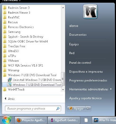 Meter Windows 7 para instalar en un pendrive lápiz de memoria USB con Windows 7 USB DVD Download Tool