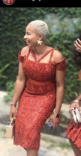 African Lace Short Dress Styles.