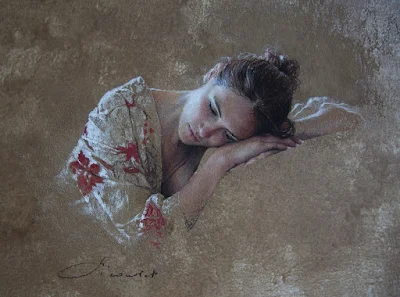 Portrait painting Nathalie Picoulet