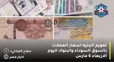 تعويم الجنيه اسعار العملات بالسوق السوداء والبنوك اليوم الاربعاء 6 مارس