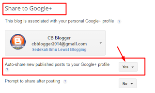 Share Posting Blog Otomatis ke Google Plus