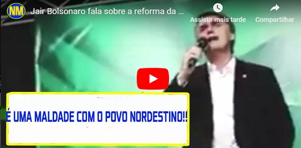 Bolsonaro dizia que aposentadoria aos 65 era “falta de humanidade”. Assista ao vídeo e vomite