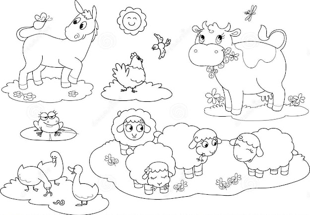 Cute Farm Animal Coloring Pages Archives Page