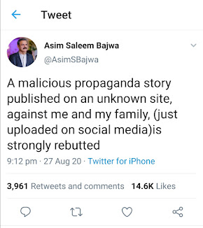 Asim Saleem Bajwa twitter
