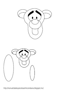 Cómo hacer títeres con fieltro de Winnie Pooh