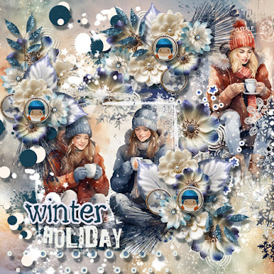 Layout created by Layouts by Angelique with Winter Holiday Collection by Sekada Designs