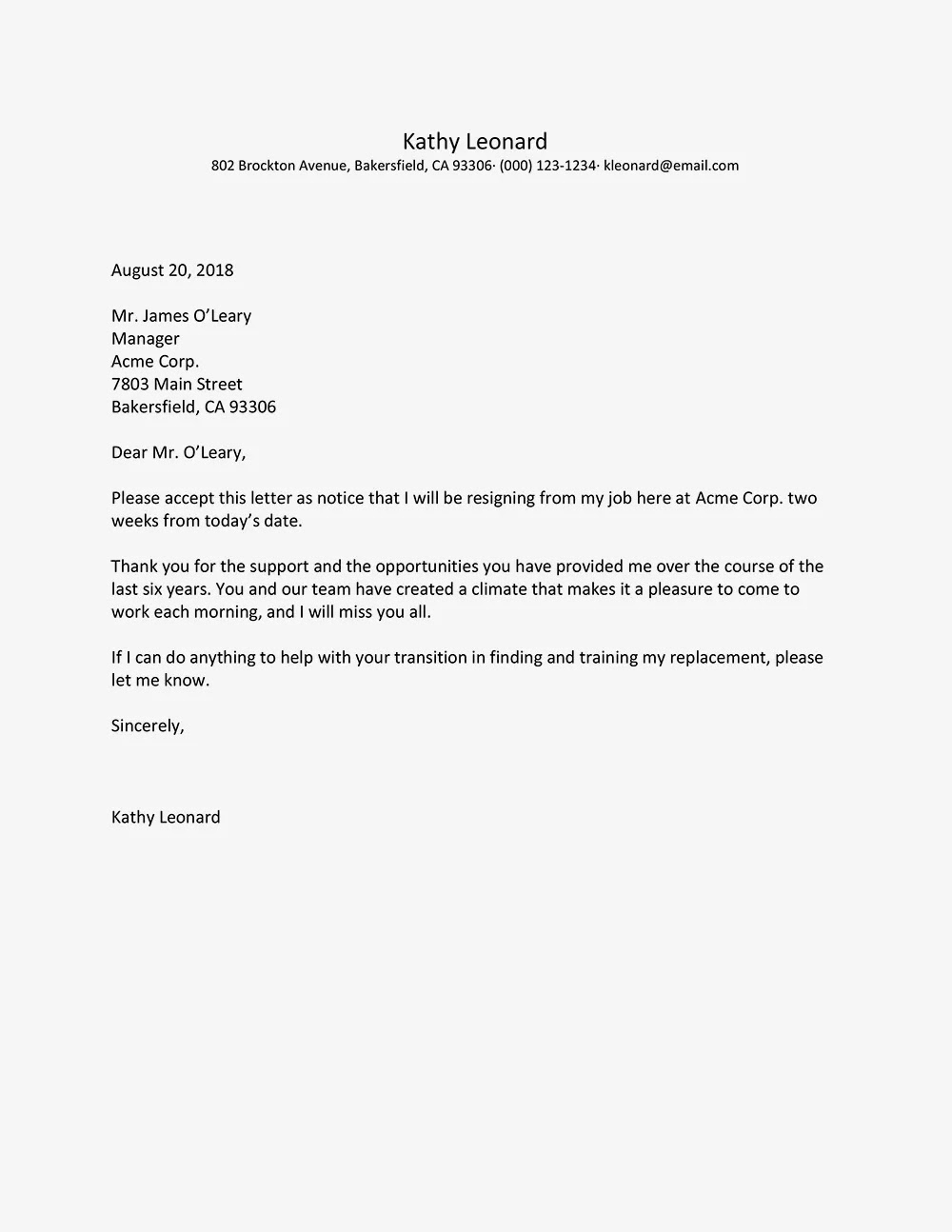 Contoh Surat Resign Bahasa Inggris Nusagates