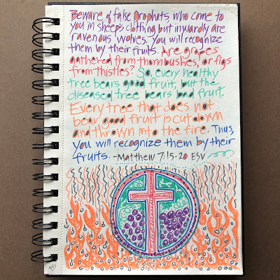 “Beware of false prophets, who come to you in sheep’s clothing but inwardly are ravenous wolves. You will recognize them by their fruits. Are grapes gathered from thornbushes, or figs from thistles? So, every healthy tree bears good fruit, but the diseased tree bears bad fruit. A healthy tree cannot bear bad fruit, nor can a diseased tree bear good fruit. Every tree that does not bear good fruit is cut down and thrown into the fire. Thus you will recognize them by their fruits. Matthew 7:15-20