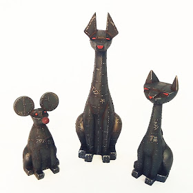 Argonaut Resins x Small Angry Monster “Machine” Tuttz Mini, Pharaoh Hound Mini & Sucio Custom Resin Figures