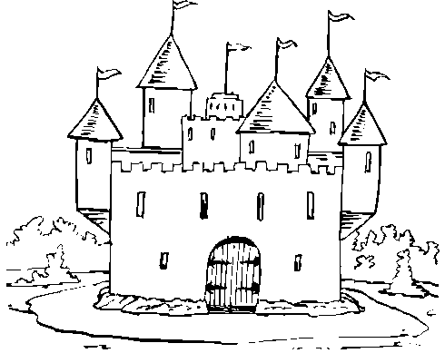 Disney Princess Castle Coloring Pages To Kids