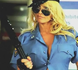 banned peta commercial featuring pamela anderson as an airport security guard