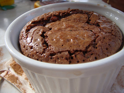 Chocolate soufflé at Taste of Belgium, Aruba