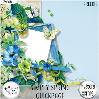 Simply Spring Freebie by Mystery Scraps