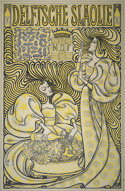 Poster Delftsche slaolie Jan Toorop