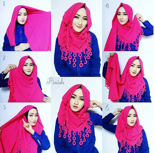 35+ Tutorial Hijab Pashmina Untuk Wajah Bulat