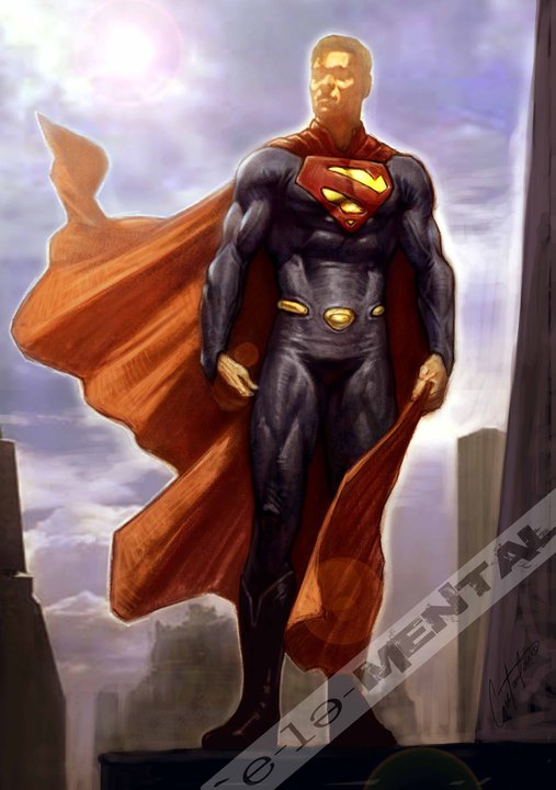 After the Tim Burton Superman designs come concept art from the failed JJ