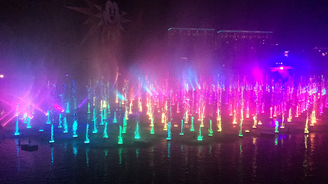 Rainbow World of Color From the Cove Bar Disney California Adventure Disneyland