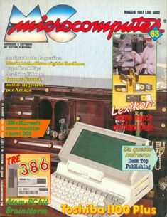 MC MicroComputer 63 - Maggio 1987 | ISSN 1123-2714 | CBR 72 dpi | Mensile | Computer | Hardware | Software | Programmazione | Informatica
Numero volumi : 218
MC MicroComputer, per brevità MC, è stata una delle riviste storiche di informatica in Italia.
Come poche altre riviste dell'epoca, MC MicroComputer dedicava spazio agli argomenti più svariati: oltre alle recensioni approfondite di hardware e software e ai programmi scritti dai lettori o dai redattori, copriva infatti argomenti tecnici quali i linguaggi di programmazione, le architetture dei calcolatori, i cosiddetti giochi intelligenti o Intelligiochi, in cui si proponevano algoritmi e programmi per un approccio ludico alla matematica, alla crittografia, alla linguistica ed alla logica. Ampio spazio della Rivista era dedicato anche alle rubriche Informatica e Diritto, Cittadini & Computer, Grafica, Desktop Publishing, Computer e Video, Digital Imaging e a tante altre.
Tra gli aspetti più originali di questa rivista va ricordata la pubblicazione regolare di brevi racconti, spesso di fantascienza, in una rubrica curata da Elvezio Petrozzi prima e da Marco Calvo poi (un'idea questa poi ripresa da altre riviste tra cui Macworld Italia e Computer Idea).
Un'altra rubrica molto seguita è stata quella della programmazione in C su Amiga curata da Dario de Judicibus.