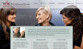 screen grab of Women's Success Network webpage