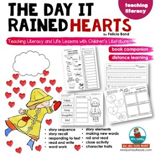 book companion, valentine books, resources for teachers