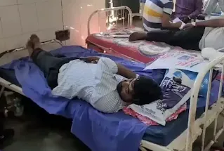 man in bed at hospital
