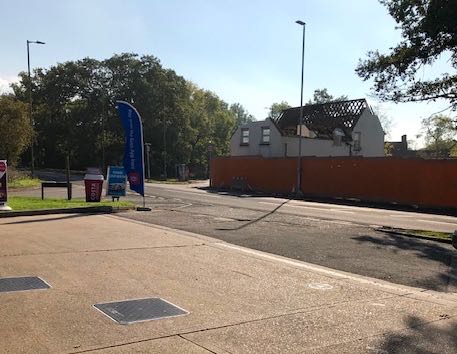 Demolition of the Swan, October 2018  Image courtesy of Mabel Hammett 