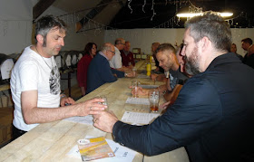 Picture: Scott Mitchell behind the bar at Brigg Beer Festival 2018 - see Nigel Fisher's Brigg Blog