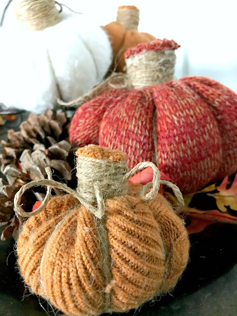 The easiest way to make sweater pumpkins with no sewing and no glue.