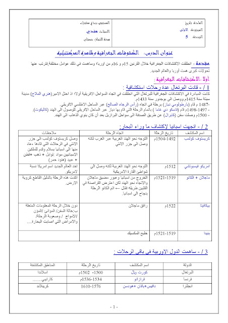 الكشوفات الجغرافية وظاهرة المركنتيلية