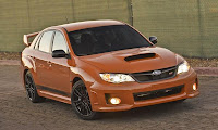 Subaru WRX STI ‘Orange and Black’ Special Edition (2013) Front Side