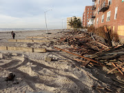 The Rockaway Beach boardwalk was destroyed by Superstorm Sandy.