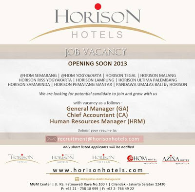 Horison Hotels Vacancy